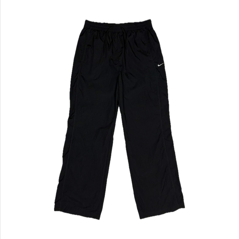 Nike recycled material black white swoosh track sweatpants men medium